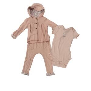 NWT CARTER'S Girls Bunny 3-Piece Set 12M (1447)